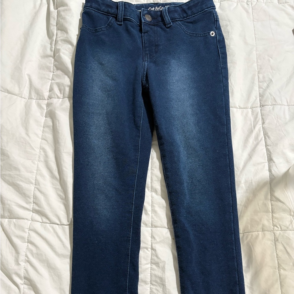 Girls Cat & Jack Blue Super Stretch Jeggings